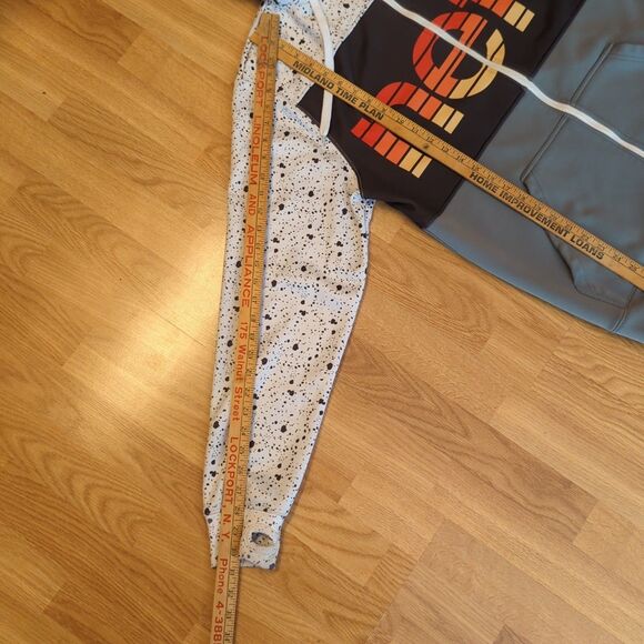 Neff Hoodie Sweatshirt Mens Medium Splatter Snow Skate Headwear Full Zip - Picture 3 of 8